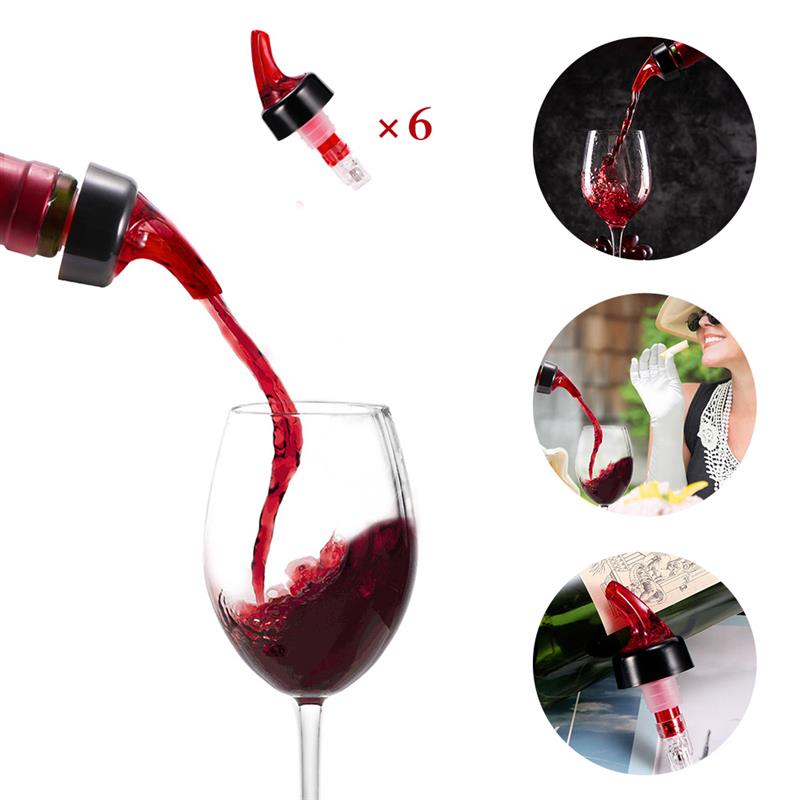 Wine Pouring Quantitative Device 6Pcs Measuring Volume Tool Drinks Wine Cocktail Pourer Dispenser Alcohol Liquor Pouring Device