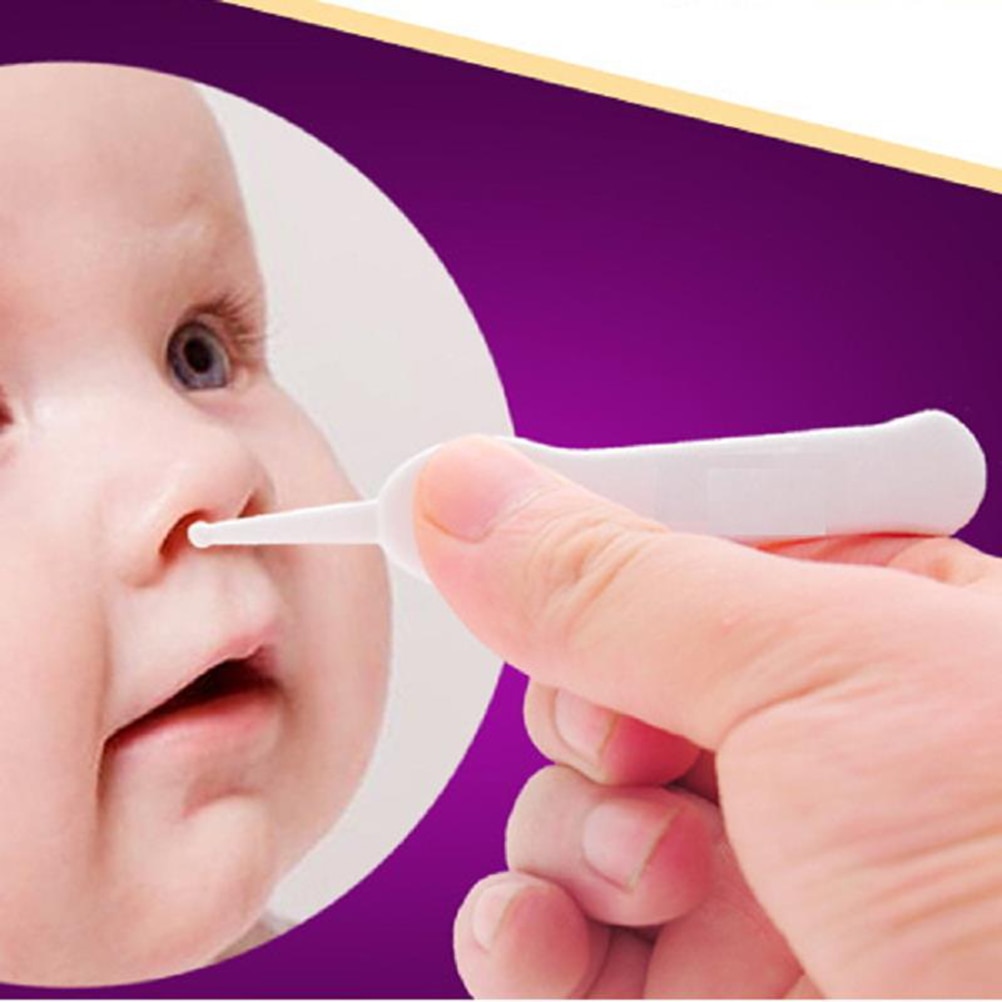 Sikkerhed plastik baby børn glat pegepind pincet (ren næse og øre)
