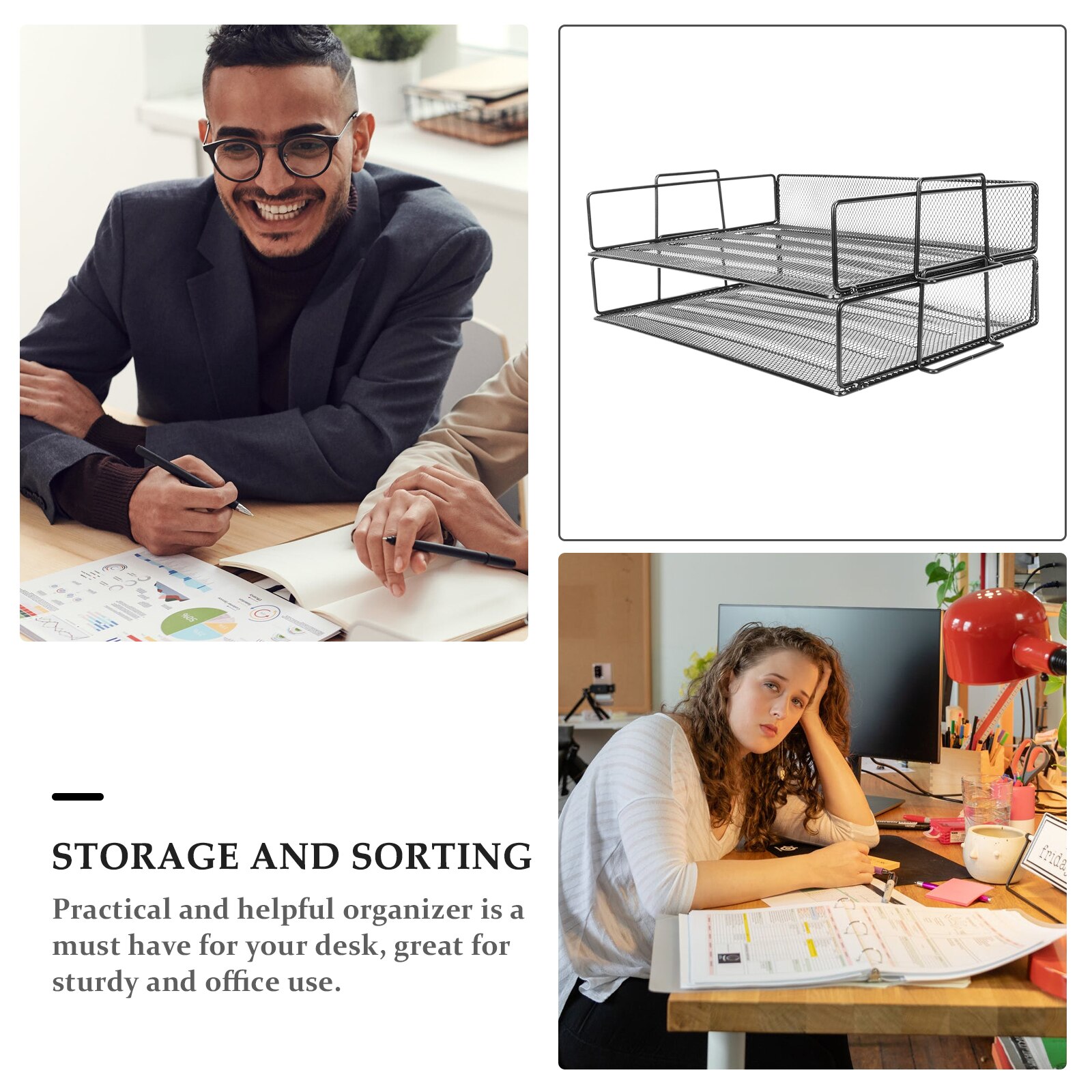 Office File Storage Shelf File Organizer Desktop File Storage Rack Metal File Holder