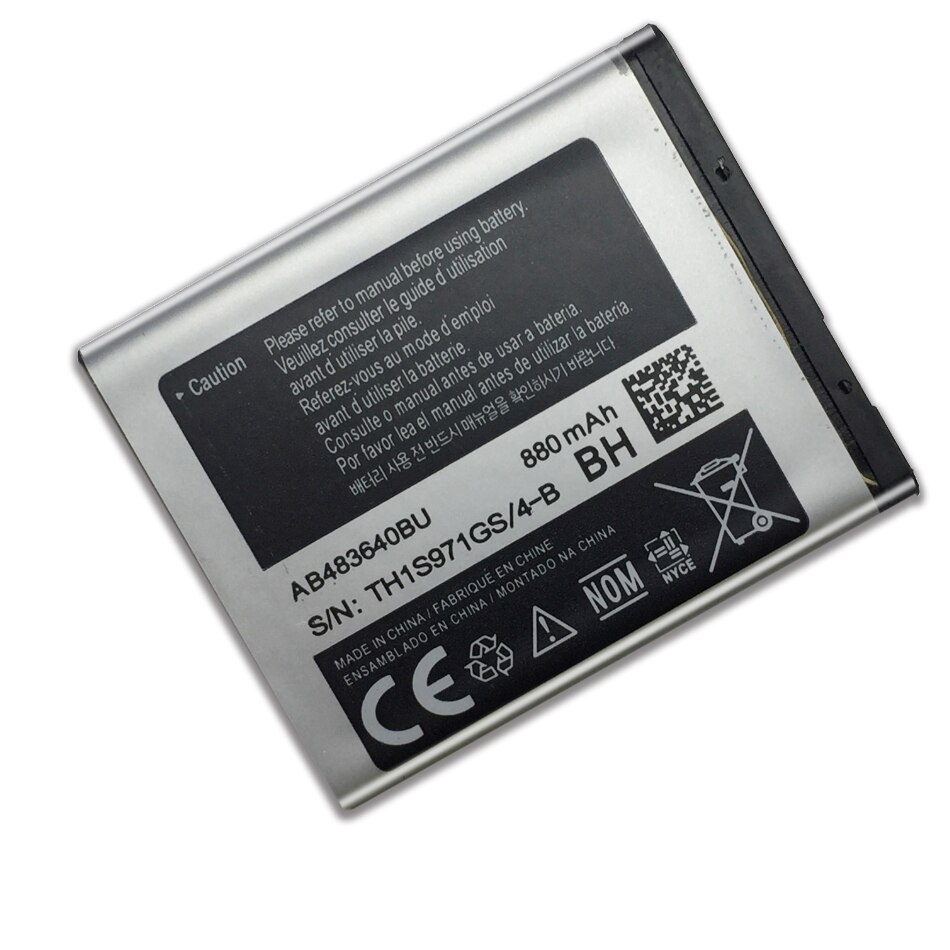 AB483640BU Battery For Samsung GT-C3050C GT-S7350C SCH-F619 GT-C3050 SGH-F110 SGH-F118 SGH-E740 SGH-L600 800mAh + Free Cable