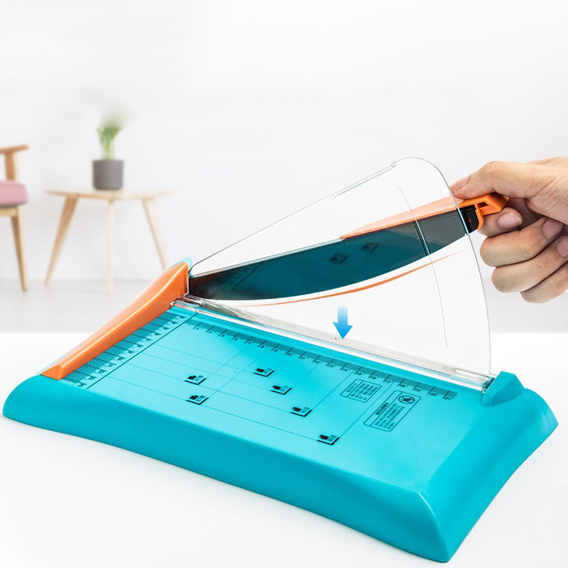 Small paper cutter, heavy-duty manual paper cutting equipment, ceramic thick layer mini paper cutter, paper cutter 13035