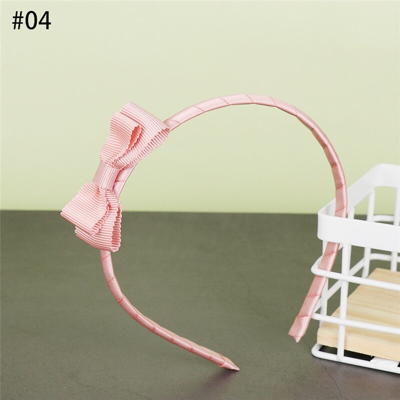 1 Pcs Cute Bow Hairband Hair Hoop for Baby Girls Headdress Lovely Big Bowknot Headbands Girl Head hoop Hair Accessories: 04