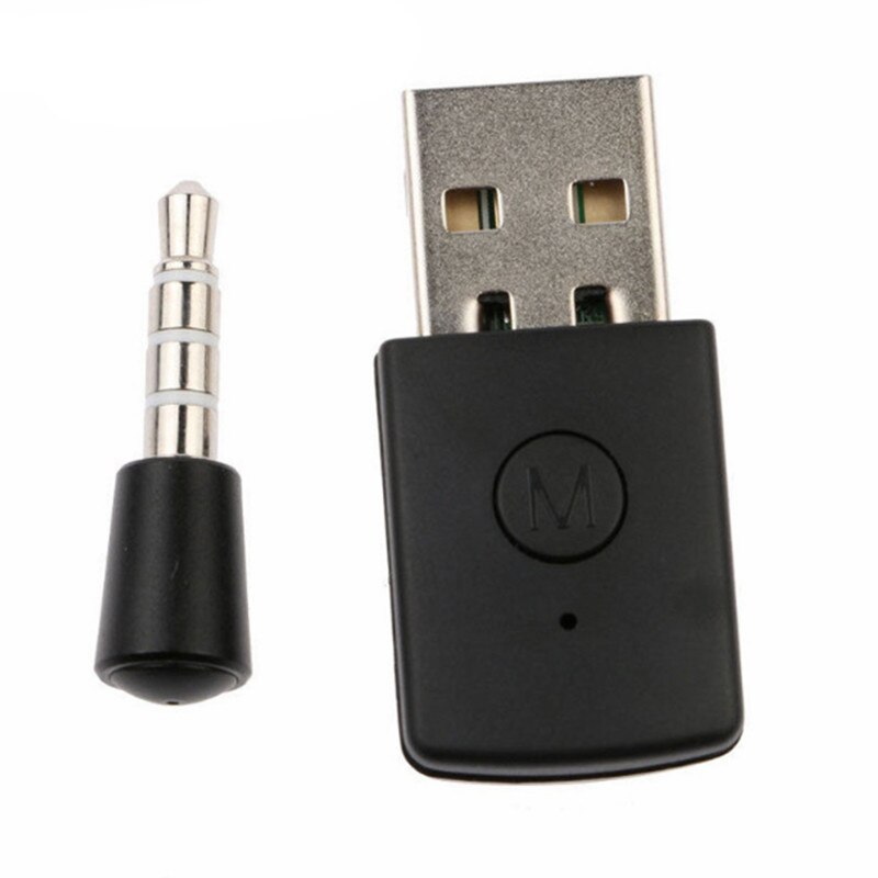 JTKE Bluetooth 4.0 + EDR USB Bluetooth Wireless USB Adapter 3.5mm Dongle Latest Version Use for PS4 for Bluetooth Headsets