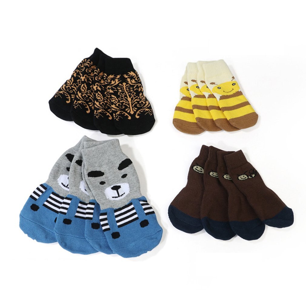 Extra Grote Huisdier Sokken Alaskan Grenen Leeuw Gouden Haar Samo Sokken Grote Hond Voet Cover Antislip Warm