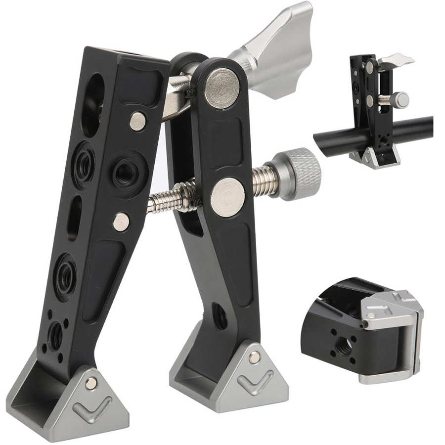 Trípode con cabeza de cangrejo para fotografía, superabrazadera multifuncional para viaje al aire libre, Clip fijo portátil, cabeza de cardán
