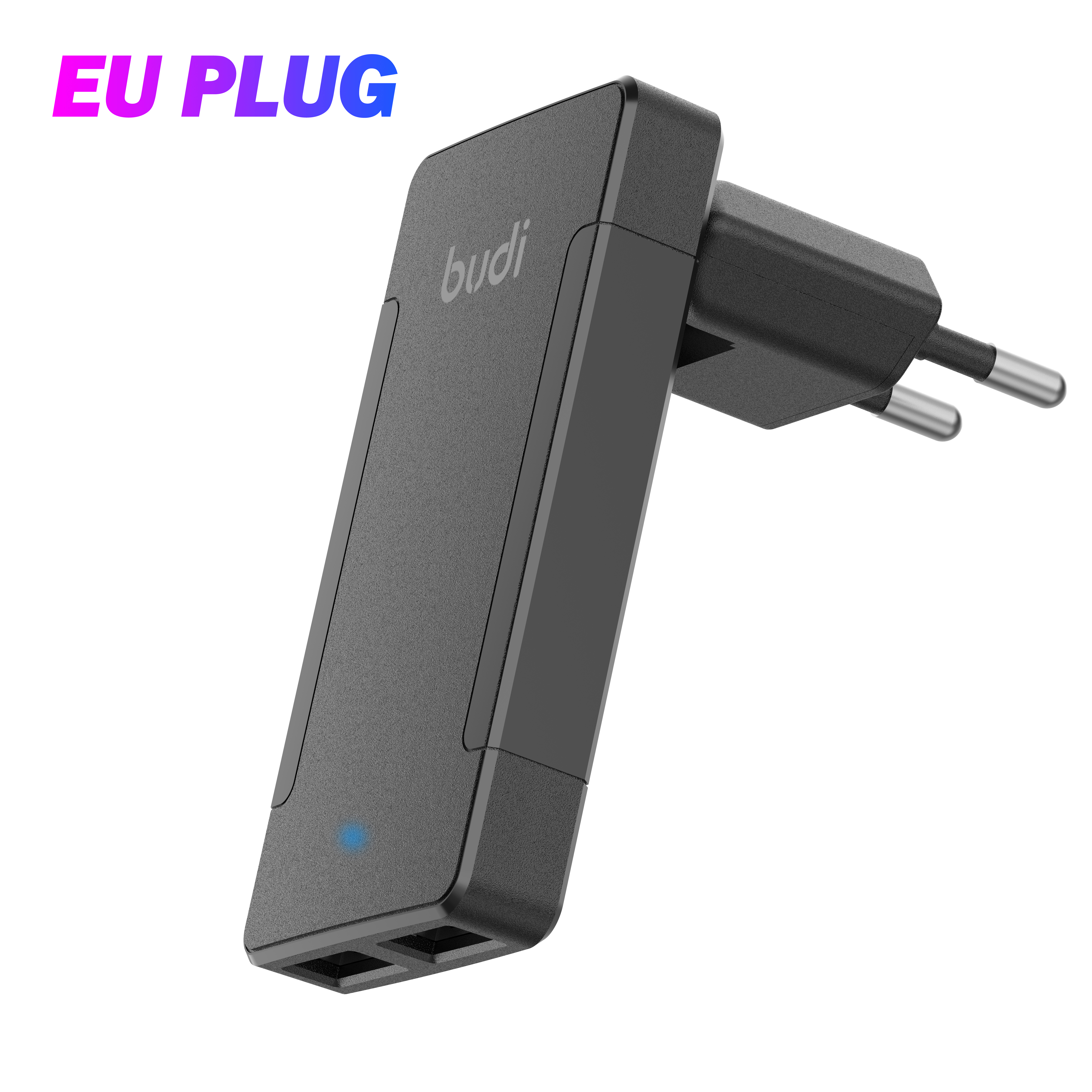 Budi Charger Usb Fast Charger Twee Usb-uitgang Poorten Voor Iphone 12 Samsung S10 Xiaomi Oplader Draagbare Inklapbare Quick Lading: 17W EU PLUG