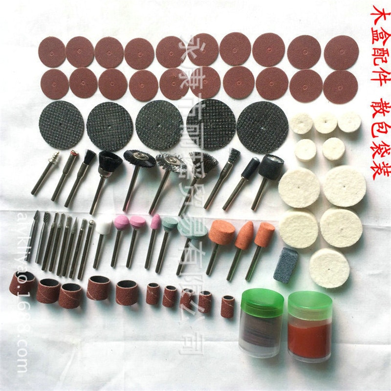 Fixmee 100Pc Rotary Tool Accessoire Bit Set Suit Dremel 1/8 "(3.175 Mm) schacht Slijpen Polijsten Voor Rotary Machine