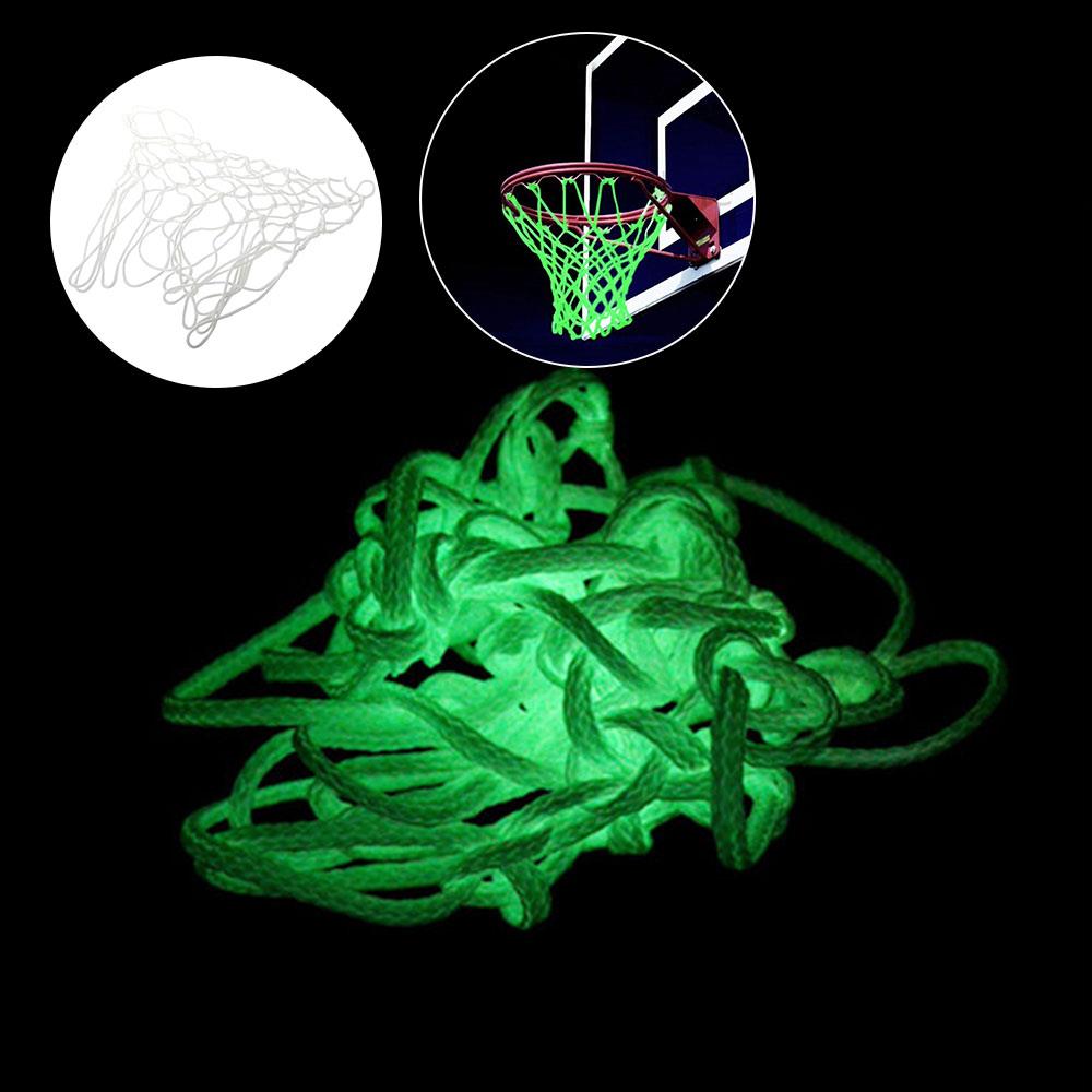 Luminescence Basketball Court Basket Net Basketball Net Match White Nylon Athletic Sports Outdoors Backboard Durable