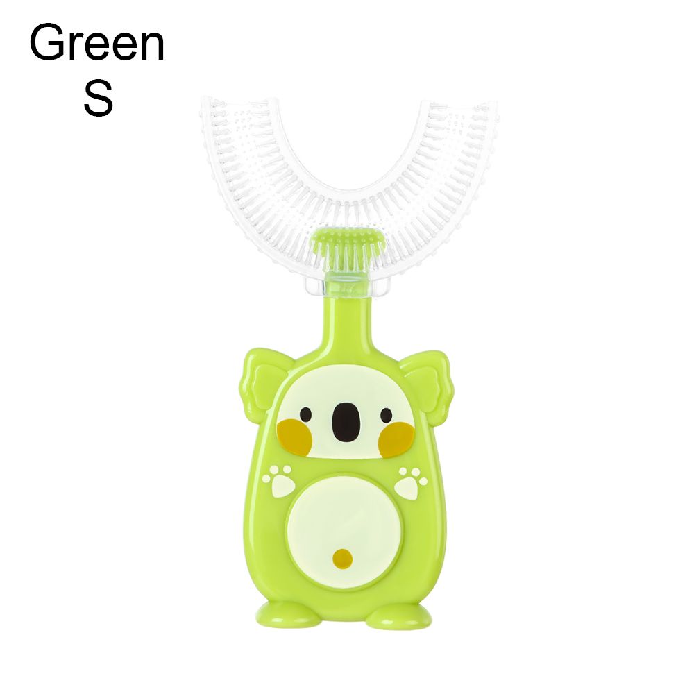 2-12years Schoonmaken Tool Tand Schoonmaken Koala Kinderen Tanden Borstel Oral Care Kinderen Tandenborstel Accessoires: green-S