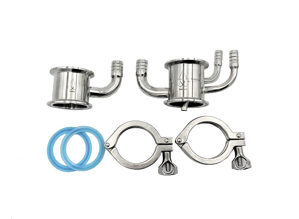 2" 51mm OD64mm Soxhlet Extractor Kit for distillation. Stainless Steel 304