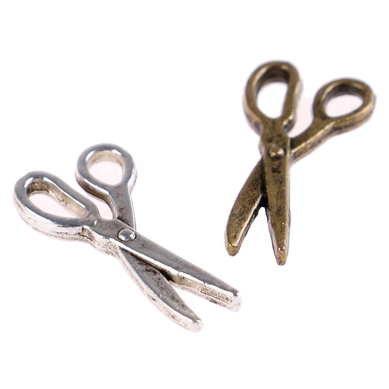 Miniatures Dolls House Furniture 1:12 Dollhouse Accessorie Metal Mini Silver Metal Scissors 1pc Simulation Scissors