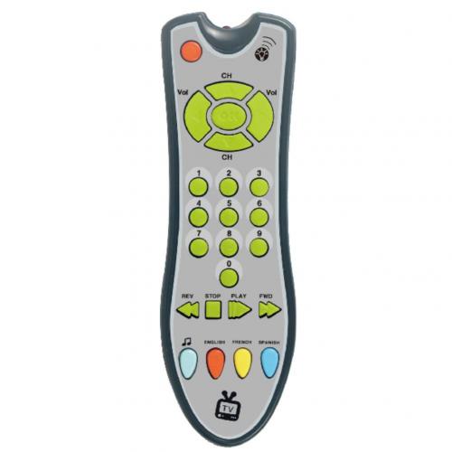 Télécommande de télévision musicale pour bébé, apprentissage électrique pour enfants? Jouet d&#39;apprentissage de l&#39;anglais, musique éducative à distance,: GRAY