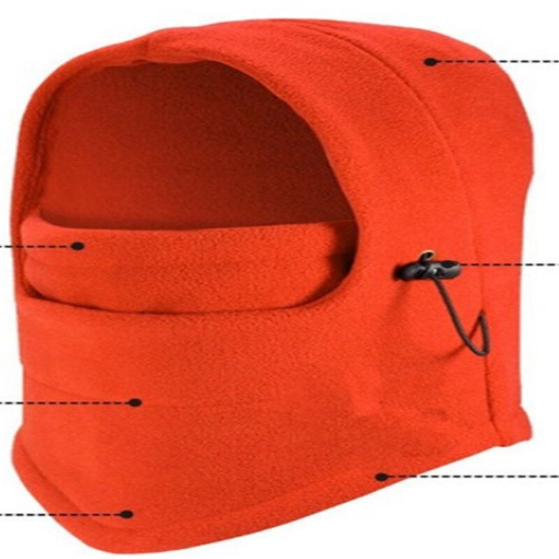 Winter Ski Maske Halstuch Sturmhaube Motorrad Mütze Schlauchschal Halswärmer DE: Orange