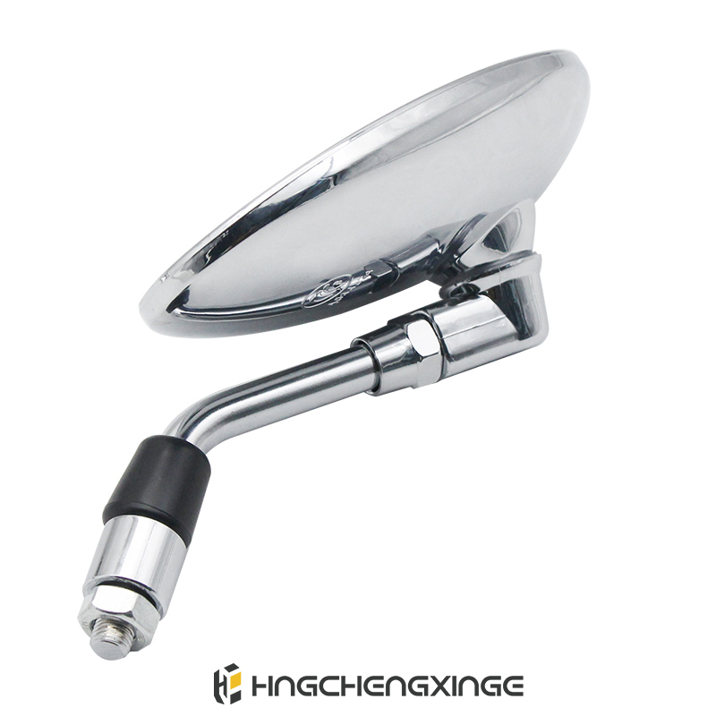 Achteruitkijkspiegel voor motorfietsen Vintage ovale spiegel Bromfietsen zijspiegel Hoge prestaties Universeel