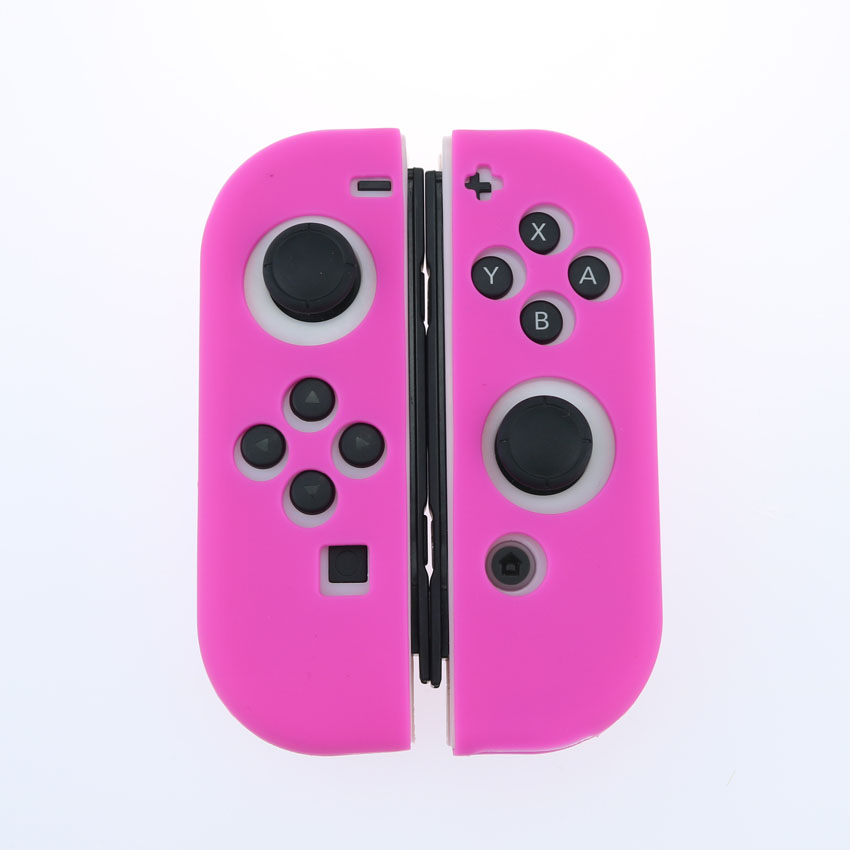 YuXi-funda protectora de silicona para Nintendo Switch Joy Con, funda suave antideslizante para NX NS Joycon: L-L