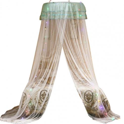 Ruffle Dome Ceiling Mosquito Net Princess Mesh Canopy Mosquito Repellent Tent Romantic Hanging Dust-proof Bedroom Decor: white