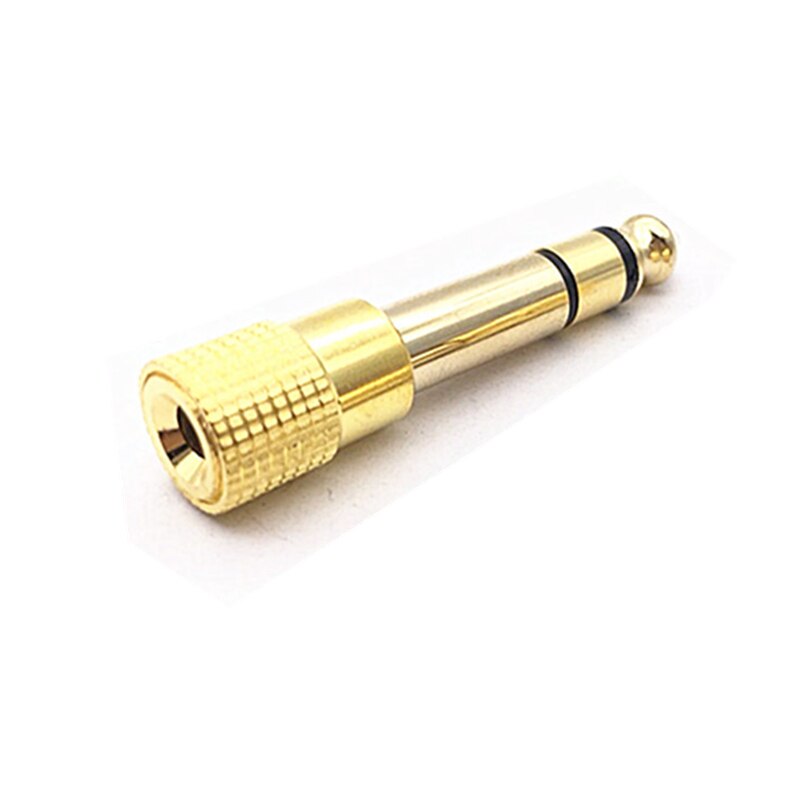 5/3/1Stck Jack 6,35mm Stecker auf 3,5mm Buchse Kopfhörer Verstärker Adapter Mikrofon 6,3 3,5mm Konverter: 1stck