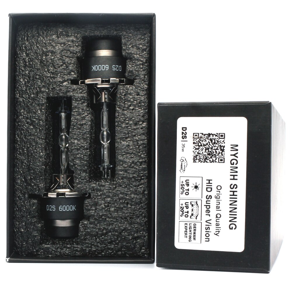 2Stck D2S Xenon Lampen Hohe Helligkeit für Auto Scheinwerfer versteckt Birne mit Metall Halterung Schutz Alle Metall Basis