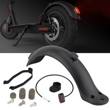 Guardabarros trasero para patinete eléctrico Xiaomi M365, luz trasera de freno, guardabarros, gancho