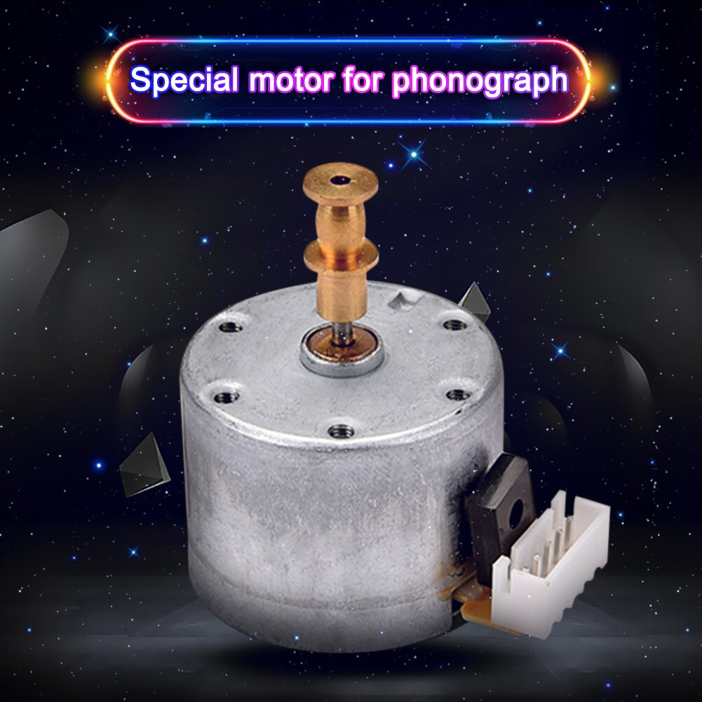 Hardware Instruments Phonograph Motor Gramophone Replacement Vinyl Record Players Musical Voice Parts 6-12V Practical Metal