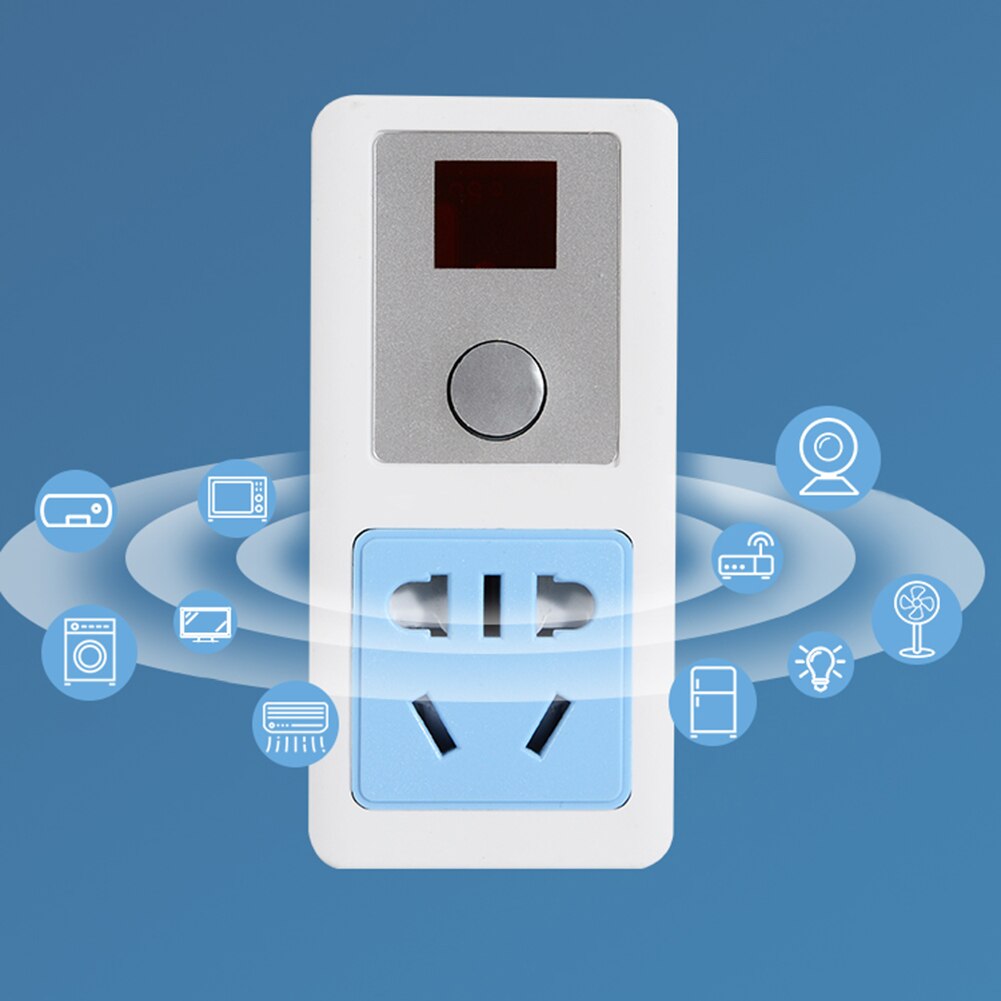 Chinese Plug 220V 10A Charger Socket +Remote Control Power Plug for Home TV Lighting Accessories