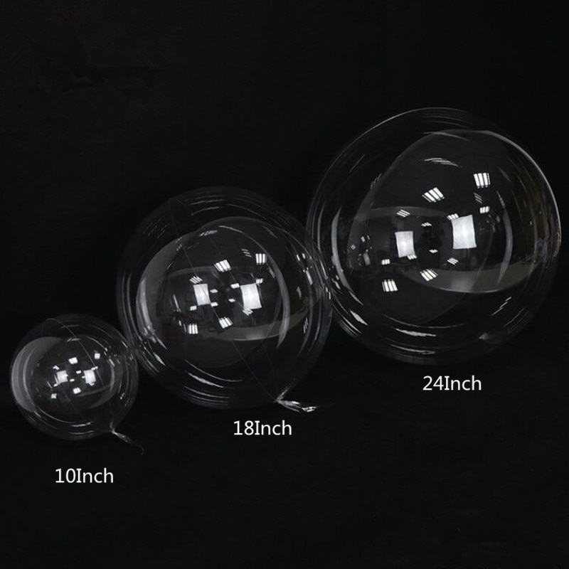 100pcs 18 Inch Transparent Bobo Balloons Activity Birthday Party Festival Marriage Wedding Decoration Adult Kids Balloon