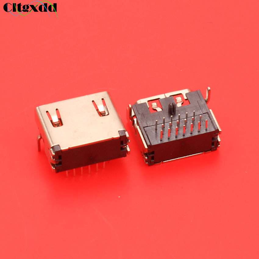 HDMI 19 Pin vrouwelijke Plug vrouwelijke interface Connector 3 Rijen 19pin (7pin 6pin 6pin) 90 graden HDMI socket reparatie vervanging