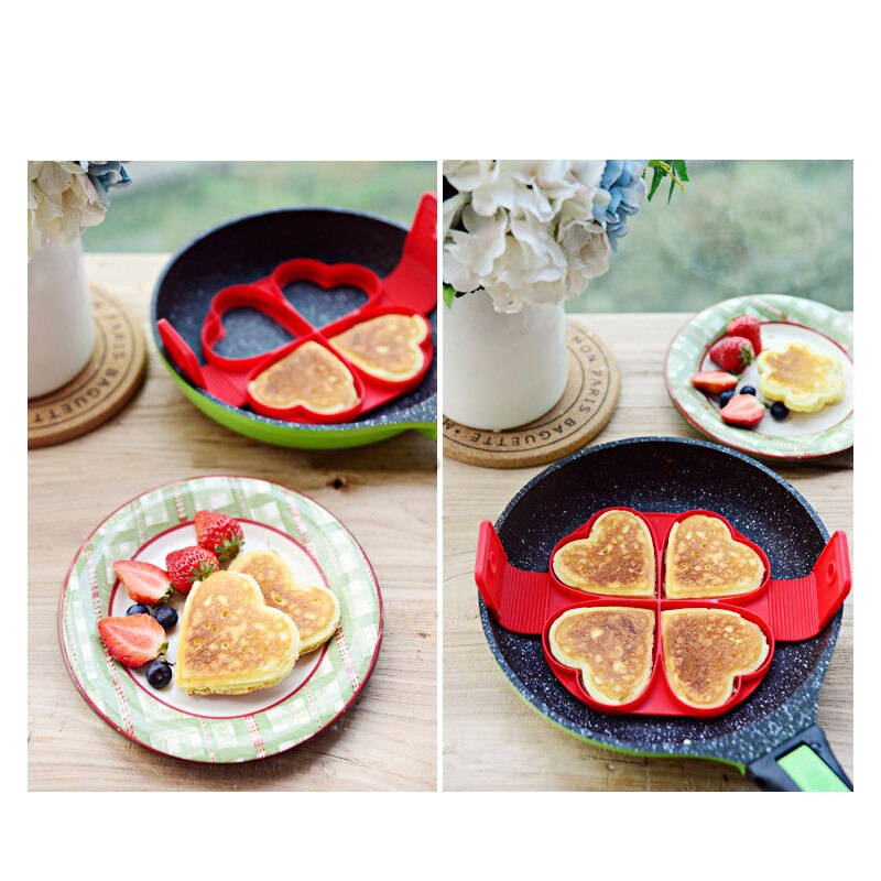 Kitchen Pancake Maker Nonstick Cooking Tool Pancakes Cheese Cooker Pan Flip Pancake Mold Fried-egg Maker