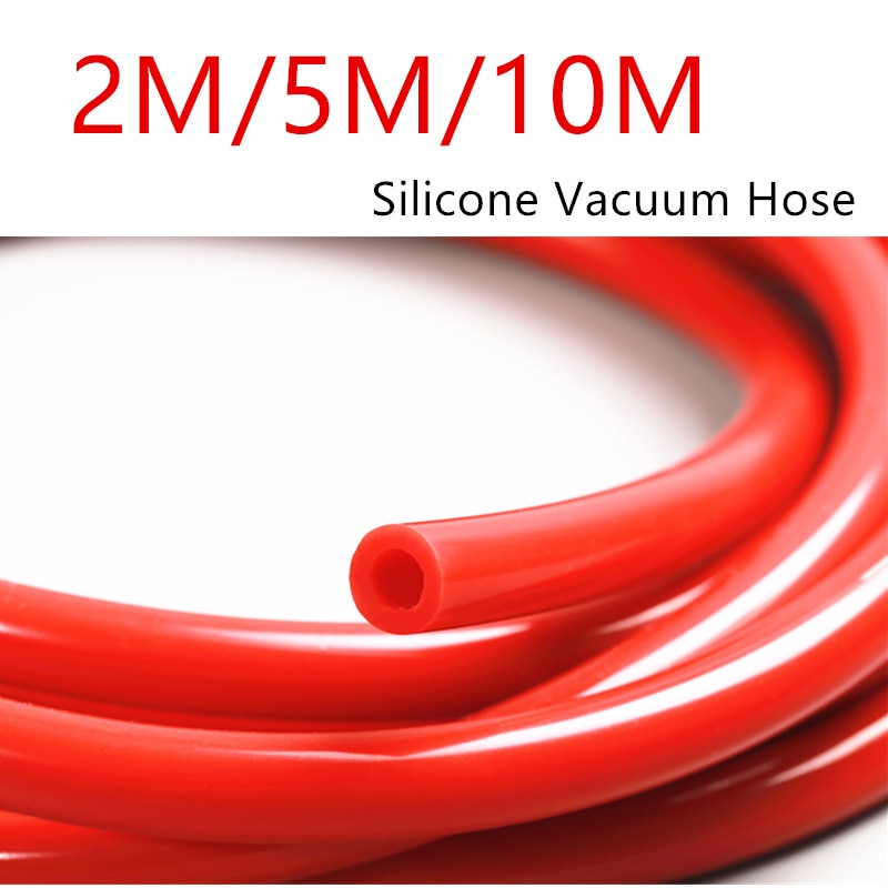 Silicone Vacuum Tube Hose Silicon Tubing Universal 3MM 4MM 6MM 8MM Red Auto parts