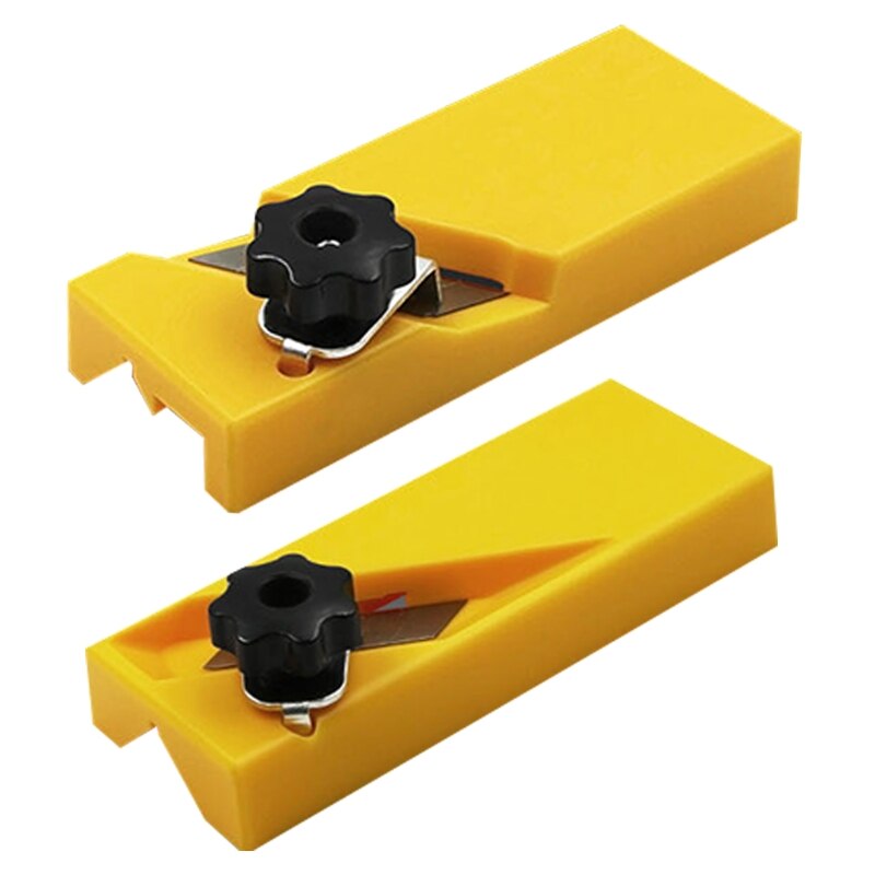 Plastic Plasterboard Hand Planer Edge Trimmer Gypsum Board Planing Tool Compatible with Flat Square Drywall Chamfer