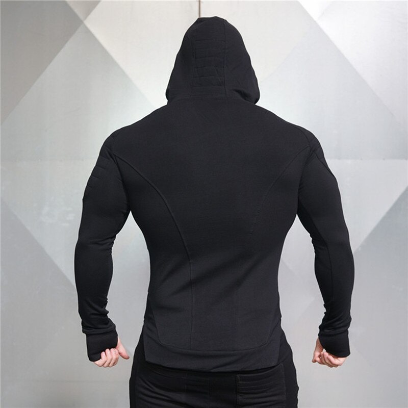 Workout Jogging Running Jacket Mannen Training Bodybuilding Kleding Hooded Sweater Mannen Sport Jassen Running Jas Sportkleding