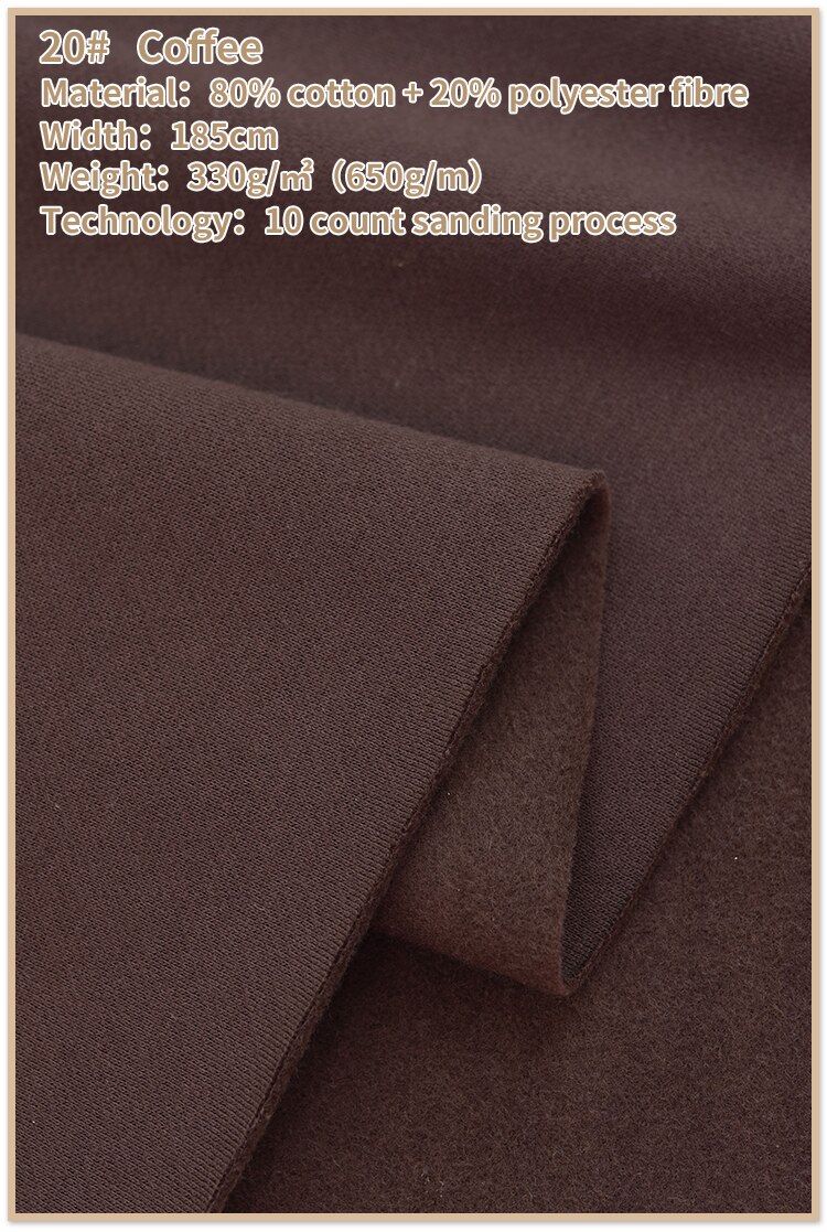 Tissu polaire tricoté et givré 185x50cm, nouveaux vêtements de sport d'automne et d'hiver, tricot et épais