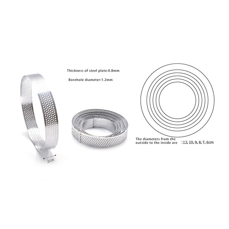 12 stuks mousse ring ronde & vierkante cakevorm roestvrijstalen bakvorm gebak dessert accessoires taartdecoratiegereedschap