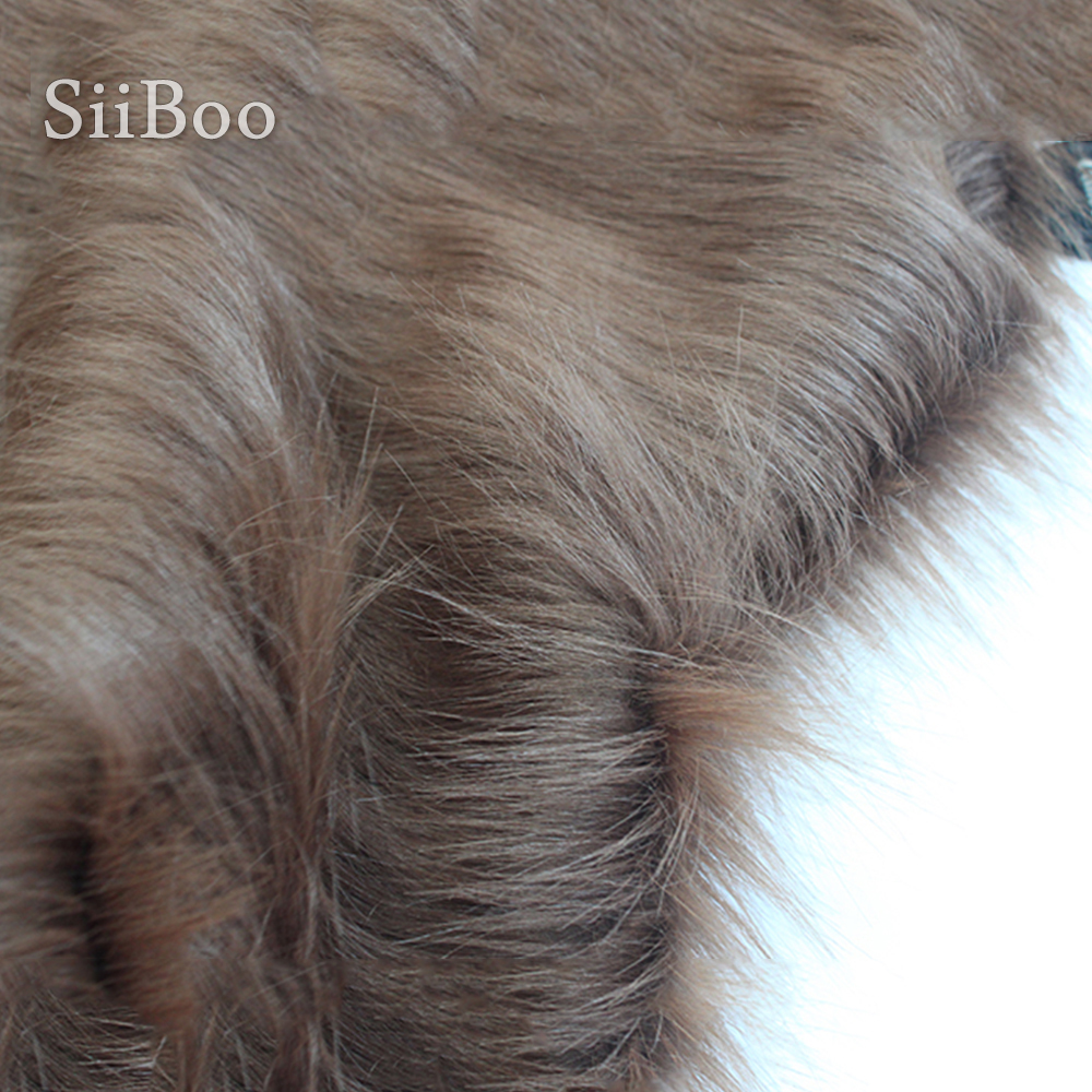 Hoogwaardige 9 Cm Lange Haar Koffie Faux Fur Stof Voor Winterjas Vest Cosplay Stage Decor 150*50 Cm 1 Stuk SP3759