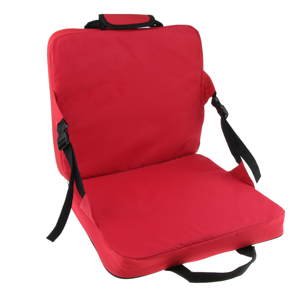 Liggende Stadion Seat Carry On Vouwen Bleker Stoel Met Rugleuning Voor Tribunes Gazons Achtertuinen Camping Vissen Traveacce: red 38x34x38cm