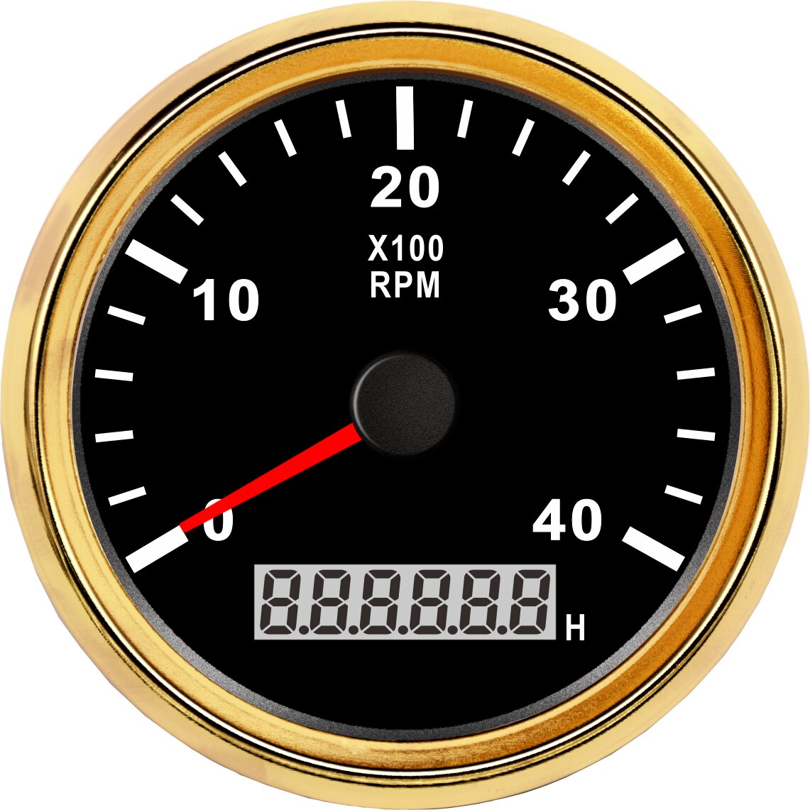 Universal 85mm Marine Boat Tachometer with Hour Meter 3000RPM 4000RPM Electric Motor Tachometer Gauge For Car Truck Boat 9-32V: BG 4K RPM