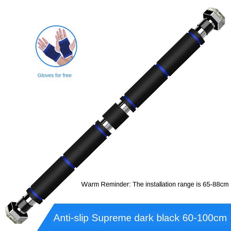 60-130CM Door Horizontal Bars Steel Adjustable Training Bars For Home Gym Workout Pull Up Chin Up Sit Up Bar Fitness Equipment: Yellow