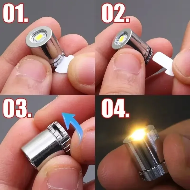 60/1 stk. mini-led-lys miniatyrpærer til lykt, vekebase, batteridrevet, fargerike lys, festdekor, årsdekor