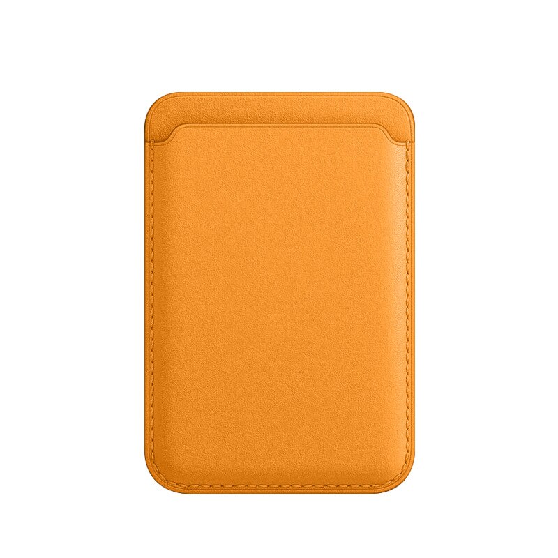 Mobile Phone PU Leather Card Case Strong Magnetic Card Holder for Cell Phone ENA88: Yellow