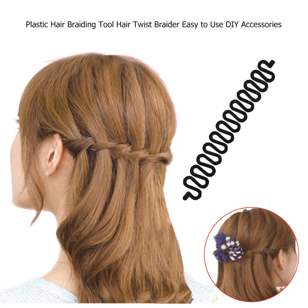 Porte-outil de tresse de cheveux pour femmes, Clip, vague, outil de tresse de cheveux, tissage, rouleau de tresse, outil de coiffure, accessoires de bricolage