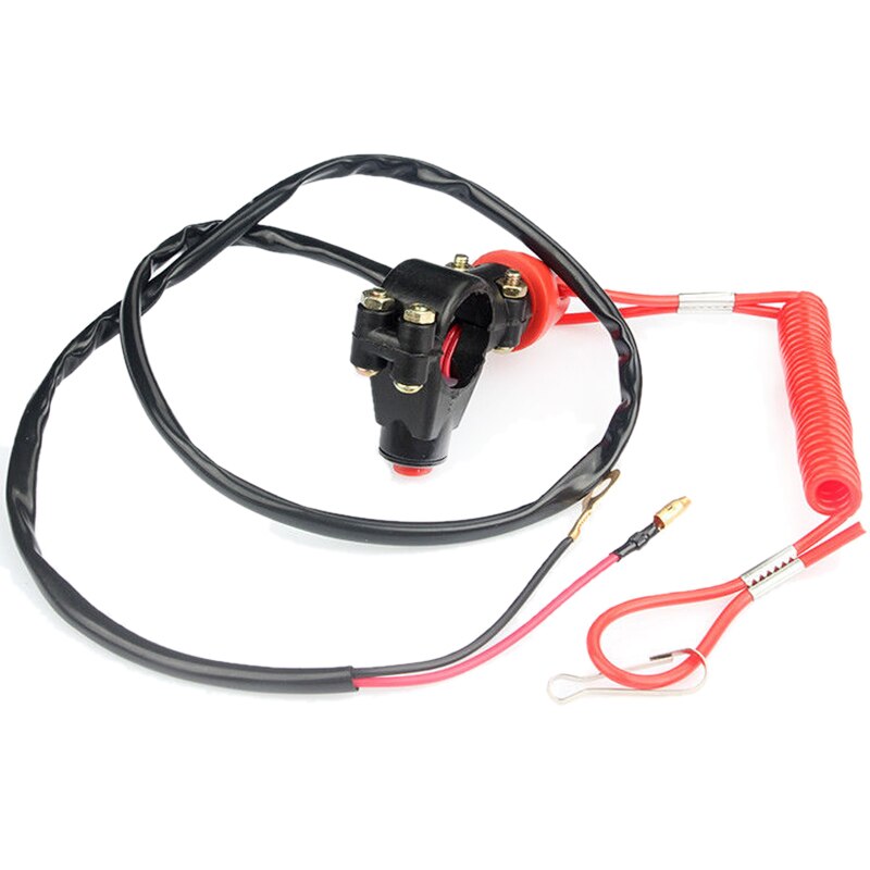 Emergency Kill Stop Outboard Engine Switch Push Button Motorcycle Dirt Pit