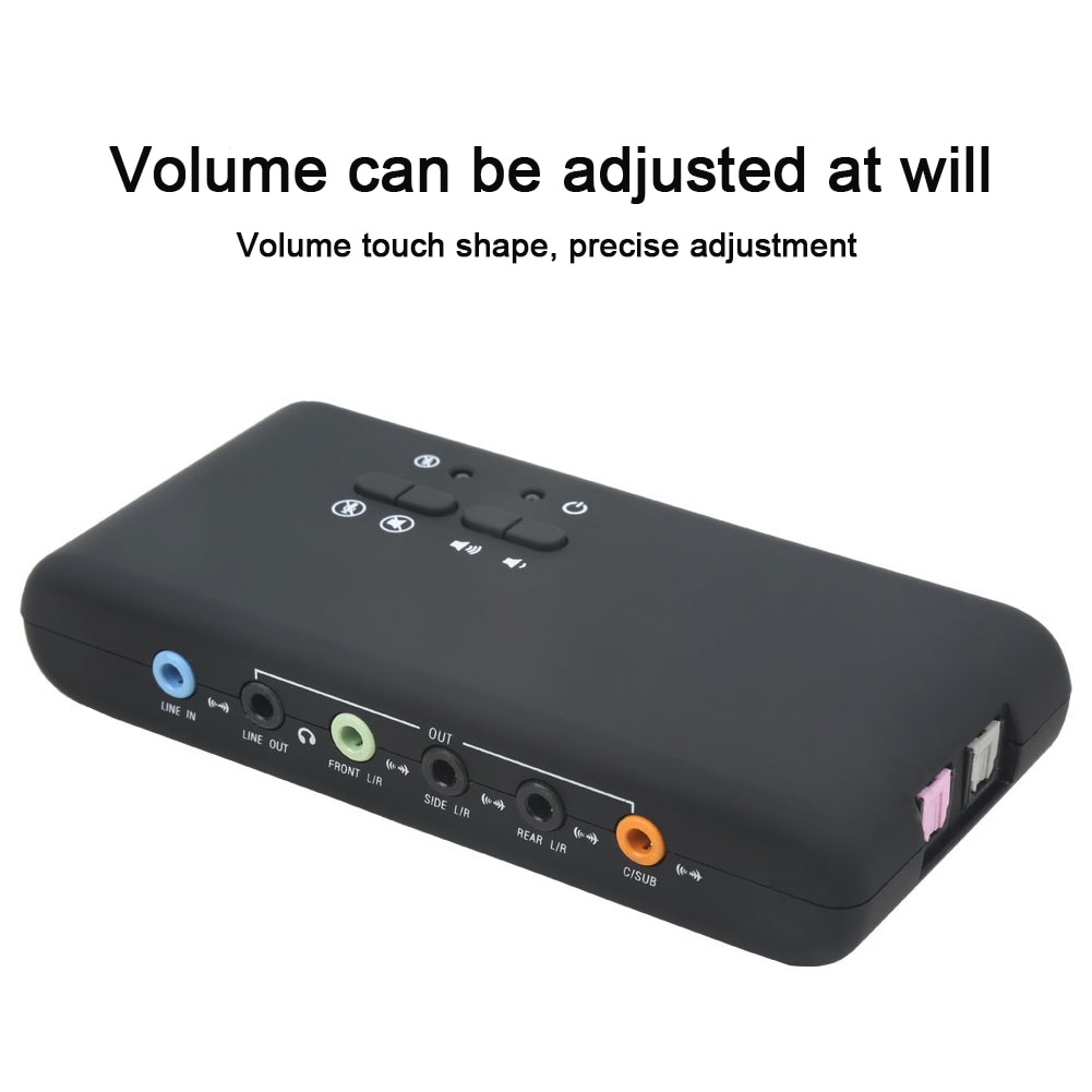 External Audio Recording Sound Card Playback Interface USB Surround Sound Optical Fiber Dynamic 7.1 Channel Stereo 3D Digital