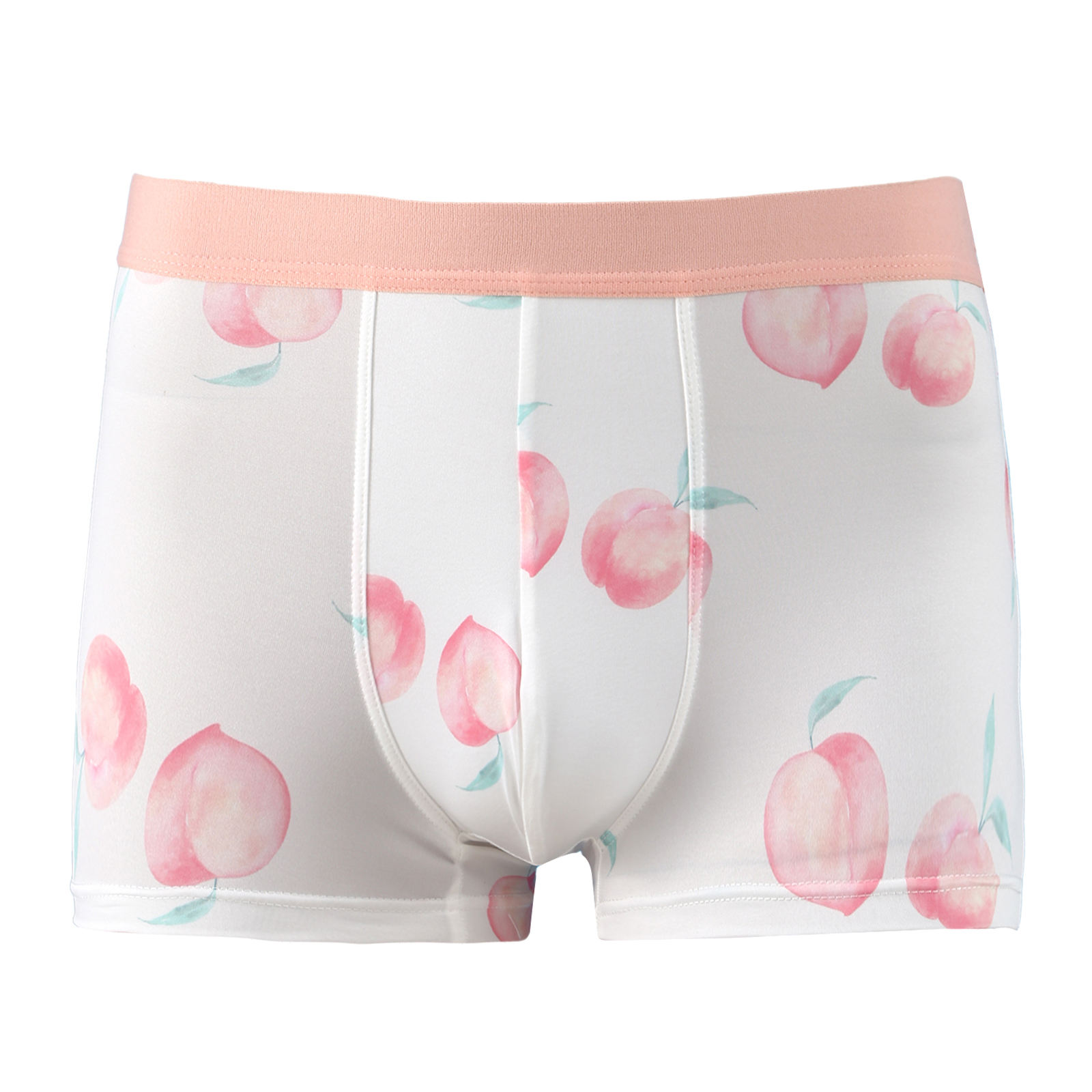 Man Kawaii Cute Boxer Briefs Elastic Waistband Cartoon Fruits Print Silky Shorts Underwear Couple Shorts Cotton Panties