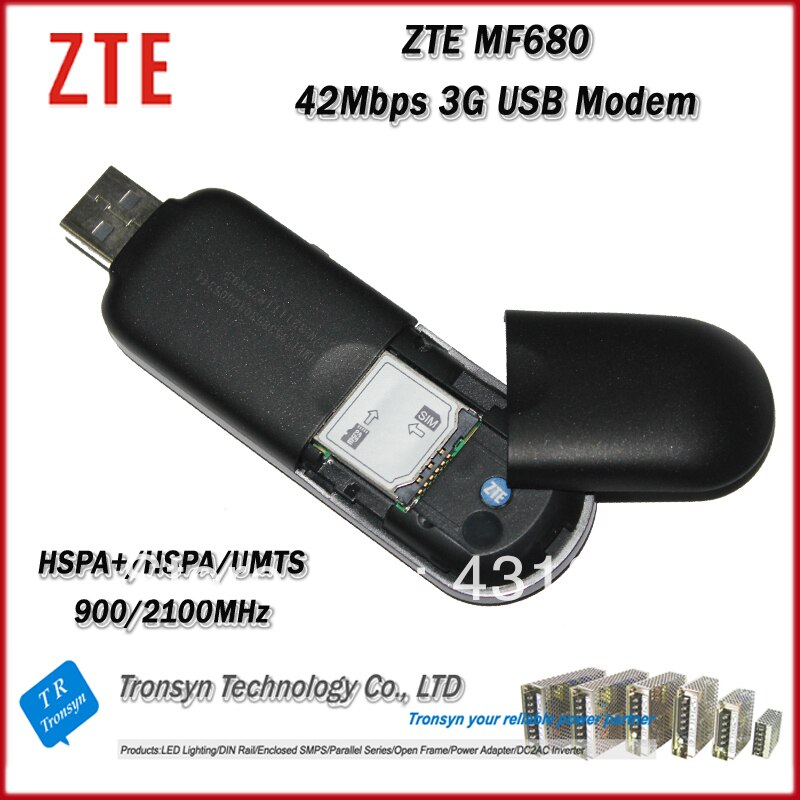 Goedkoopste Originele Unlock 42 Mbps ZTE MF680 HSPA + 3G USB Stick En 3G Modem