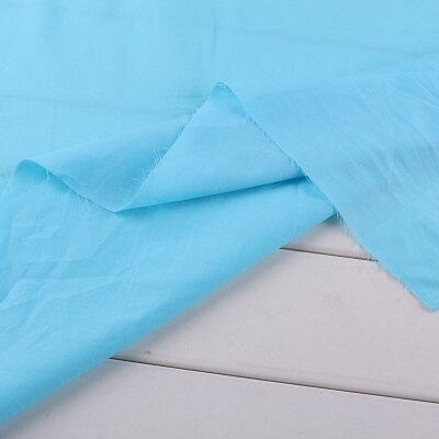 Buulqo 50x140cm 100% algodão tecido liso para forro de roupas material diy acessórios artesanais: Azul