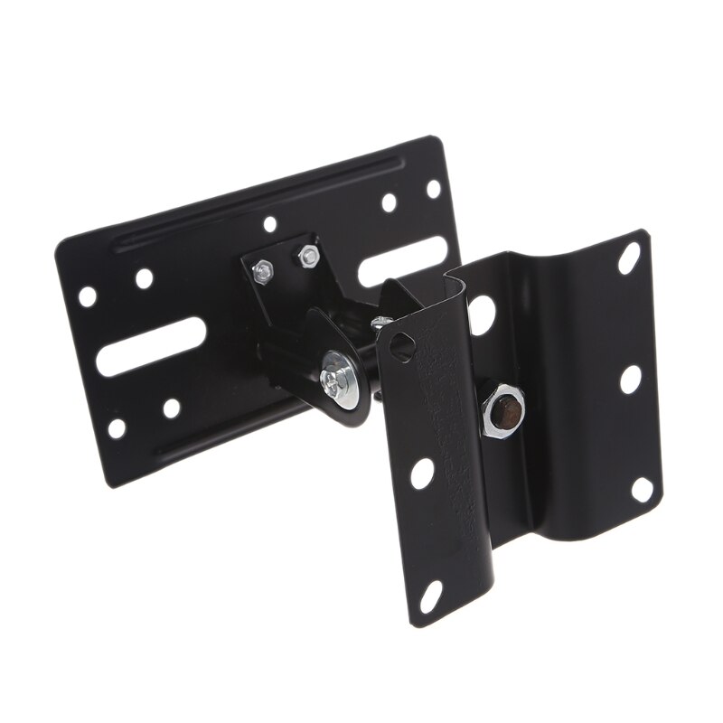 Universal Home Theater Steel Adjustable Speaker Ceiling Wall Mount Brackets Black Metal
