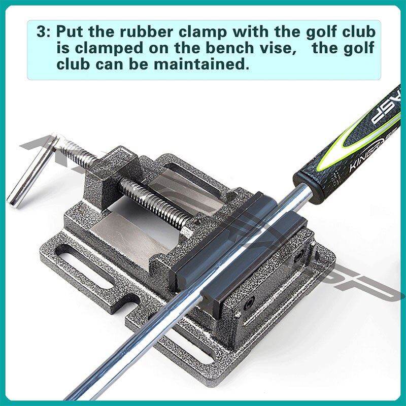 Kingasp Golf Clubgrips and putter grips Tool Install Change about Rubber clamp and golf knife