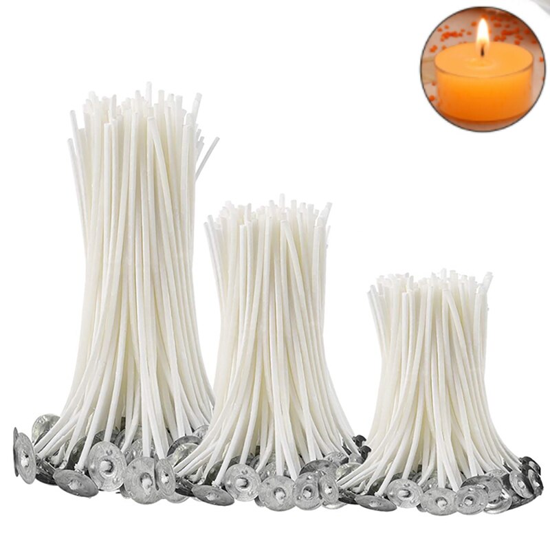 Kaars Maken Levert 100 Pcs 8-20Cm Kaars Lont Diy Professionele Braid Brander Katoen Wax Velas Hennep lont