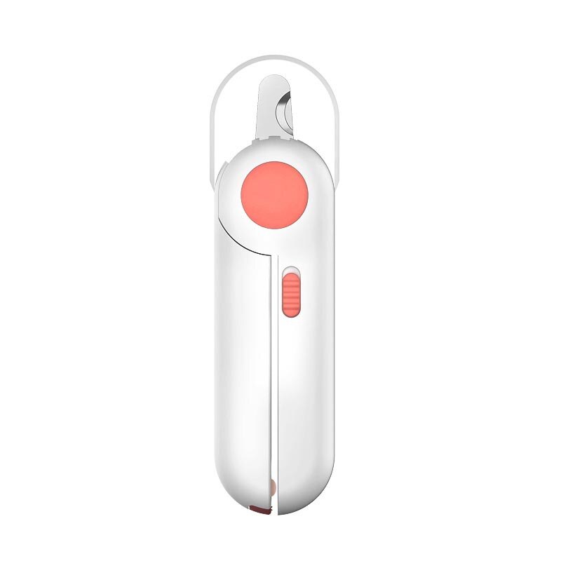 Tijeras profesionales para cortar uñas de mascotas, cortador de garras para dedos de gato y perro, cortador de uñas con luz LED para animales: Pink