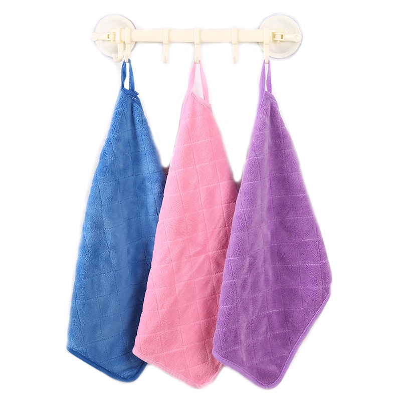 2/4/8 Pcs Double Thick Cleaning Cloth Super Absorbent Microfiber DishCloth Wipe Floor Household Large Size Rags Kitchen Gadgets
